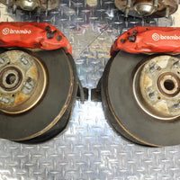 GENUINE HONDA INTEGRA DC5 Type R BREMBO BRAKE CALIPER SET JDM 5 LUG SPINDLES HUB
