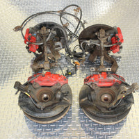 GENUINE HONDA INTEGRA DC5 Type R BREMBO BRAKE CALIPER SET JDM 5 LUG SPINDLES HUB